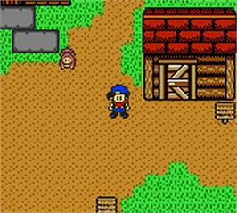 In game image of Harvest Moon 3 GBC on the Nintendo Game Boy Color.
