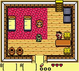 In game image of Legend of Zelda: Link's Awakening DX on the Nintendo Game Boy Color.