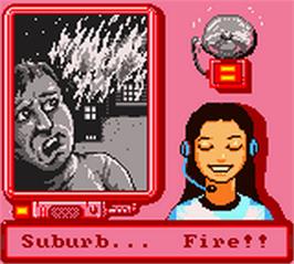 In game image of Matchbox: Emergency Patrol on the Nintendo Game Boy Color.