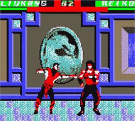 In game image of Mortal Kombat 4 on the Nintendo Game Boy Color.