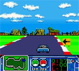 In game image of NASCAR Challenge on the Nintendo Game Boy Color.