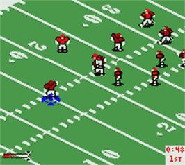 In game image of NFL Blitz on the Nintendo Game Boy Color.