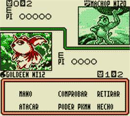 In game image of Pokemon Trading Card Game on the Nintendo Game Boy Color.