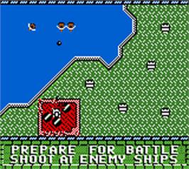 In game image of Rampart on the Nintendo Game Boy Color.