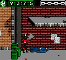 In game image of Spawn on the Nintendo Game Boy Color.