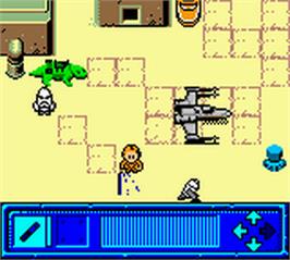 In game image of Star Wars: Yoda Stories on the Nintendo Game Boy Color.