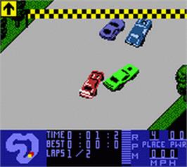In game image of Test Drive 6 on the Nintendo Game Boy Color.
