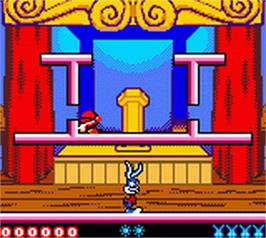In game image of Tiny Toon Adventures: Buster Saves the Day on the Nintendo Game Boy Color.