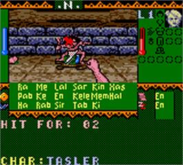 In game image of Towers: Lord Baniff's Deceit on the Nintendo Game Boy Color.