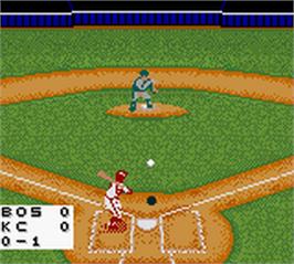In game image of Triple Play 2001 on the Nintendo Game Boy Color.