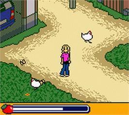 In game image of Wendy: Der Traum von Arizona on the Nintendo Game Boy Color.
