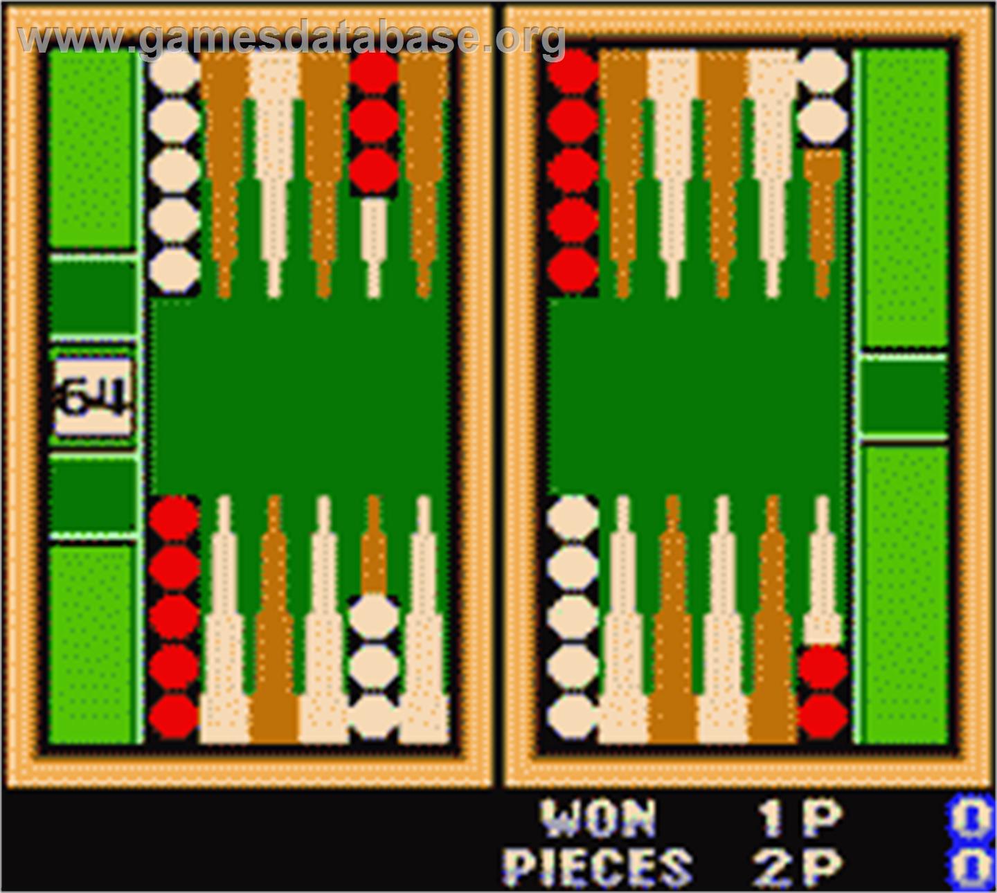 Backgammon - Nintendo Game Boy Color - Artwork - In Game