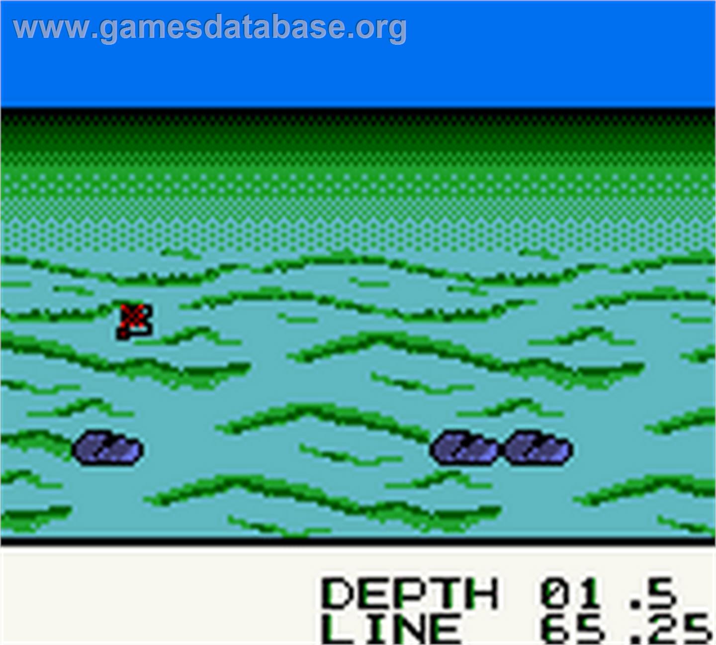 Black Bass - Lure Fishing - Nintendo Game Boy Color - Artwork - In Game