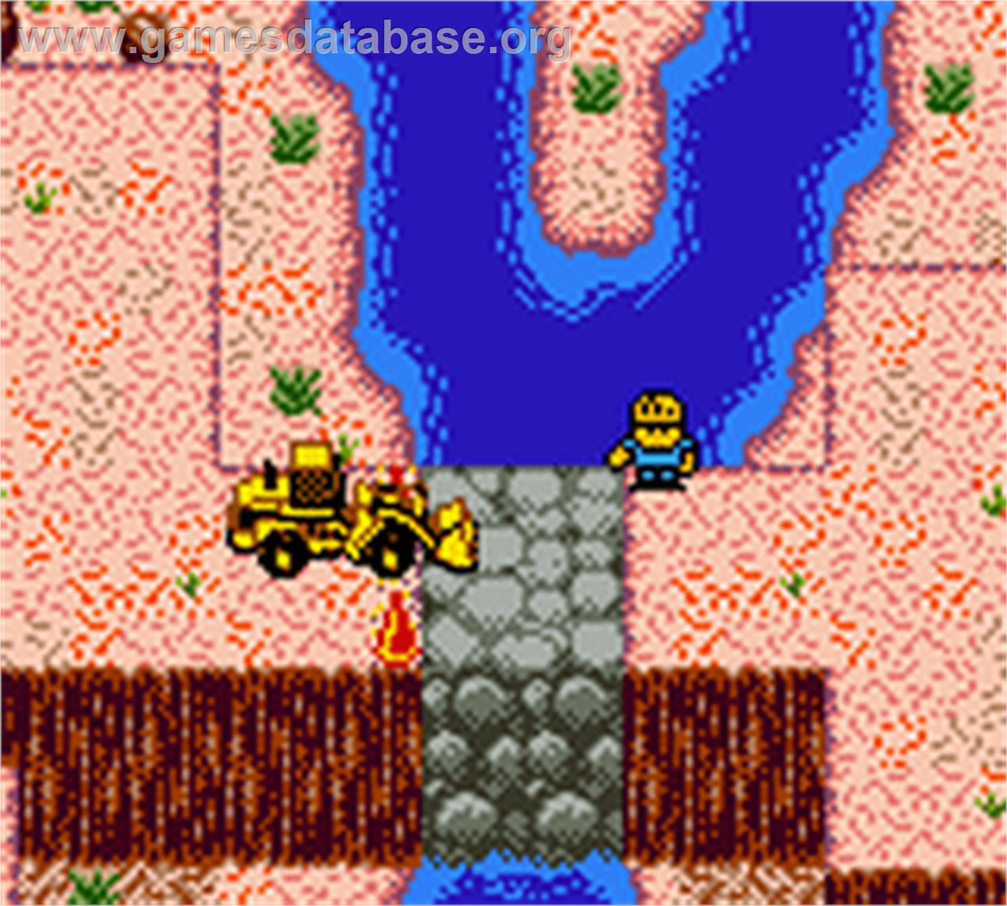 Caterpillar Construction Zone - Nintendo Game Boy Color - Artwork - In Game