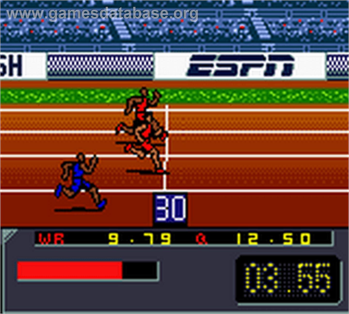 ESPN International Track & Field - Nintendo Game Boy Color - Artwork - In Game