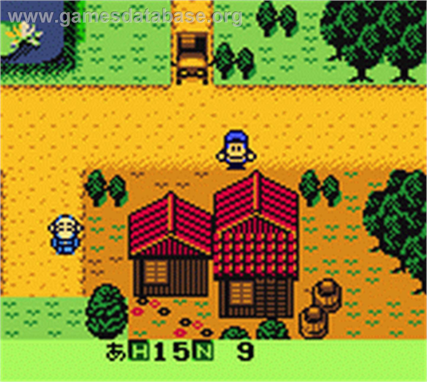 Ganbare Goemon: Tengu-to no Gyuakushu - Nintendo Game Boy Color - Artwork - In Game