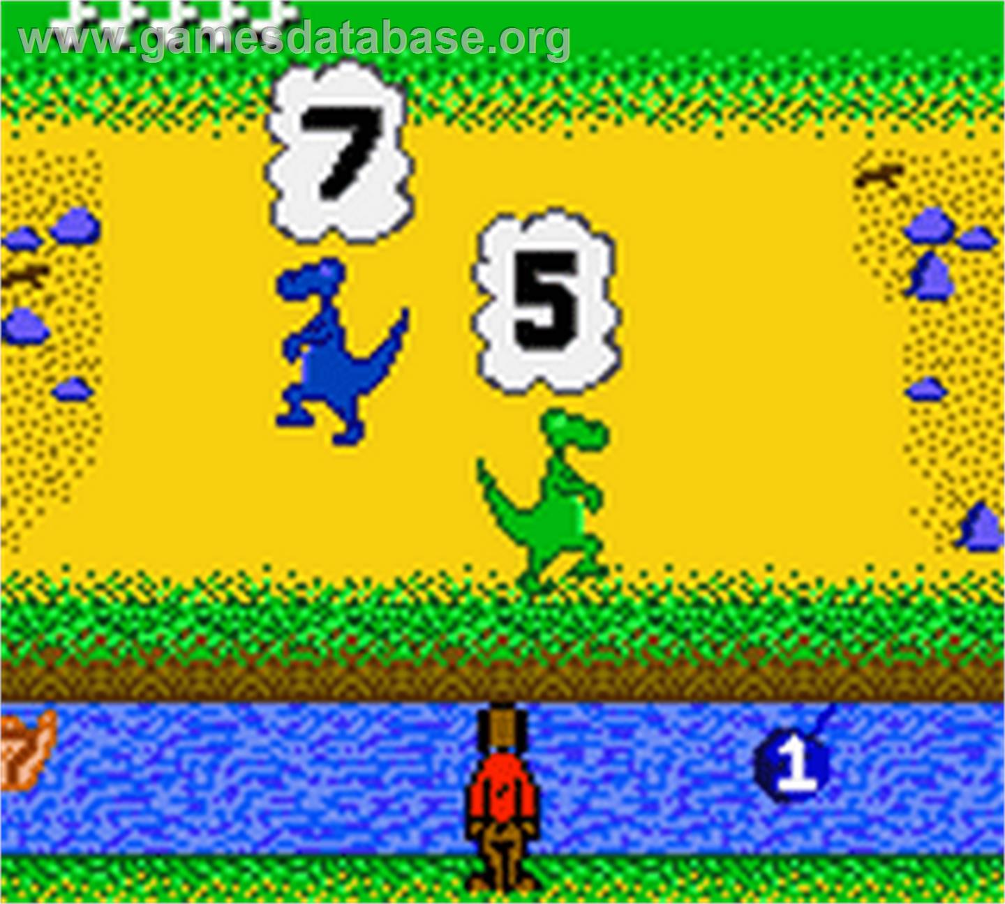 Jump Start: Dino Adventure - Feild Trip - Nintendo Game Boy Color - Artwork - In Game
