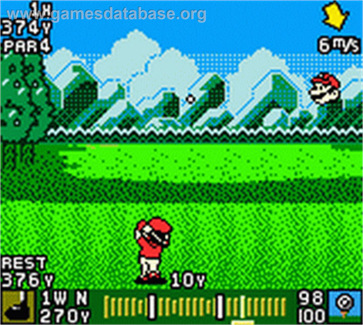 Mario Golf - Nintendo Game Boy Color - Artwork - In Game