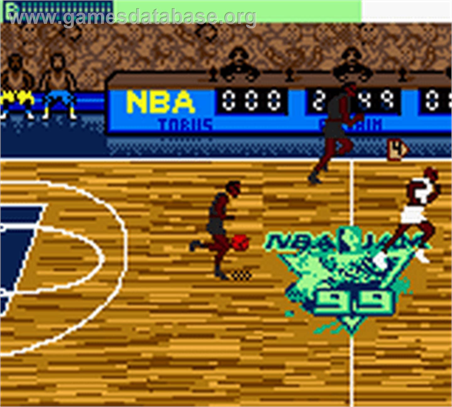 NBA Jam 99 - Nintendo Game Boy Color - Artwork - In Game