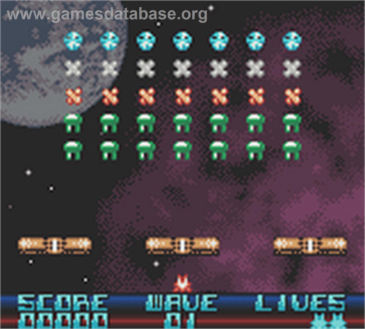 Space Invasion - Nintendo Game Boy Color - Artwork - In Game