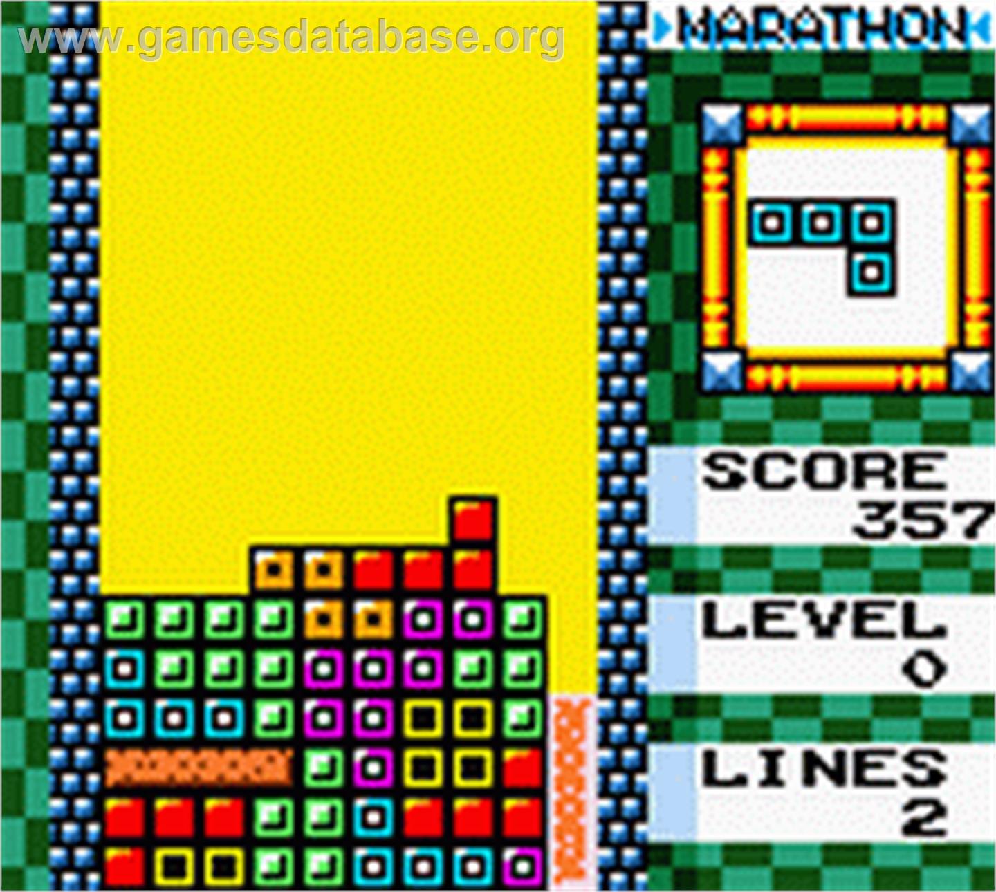 Tetris DX - Nintendo Game Boy Color - Artwork - In Game
