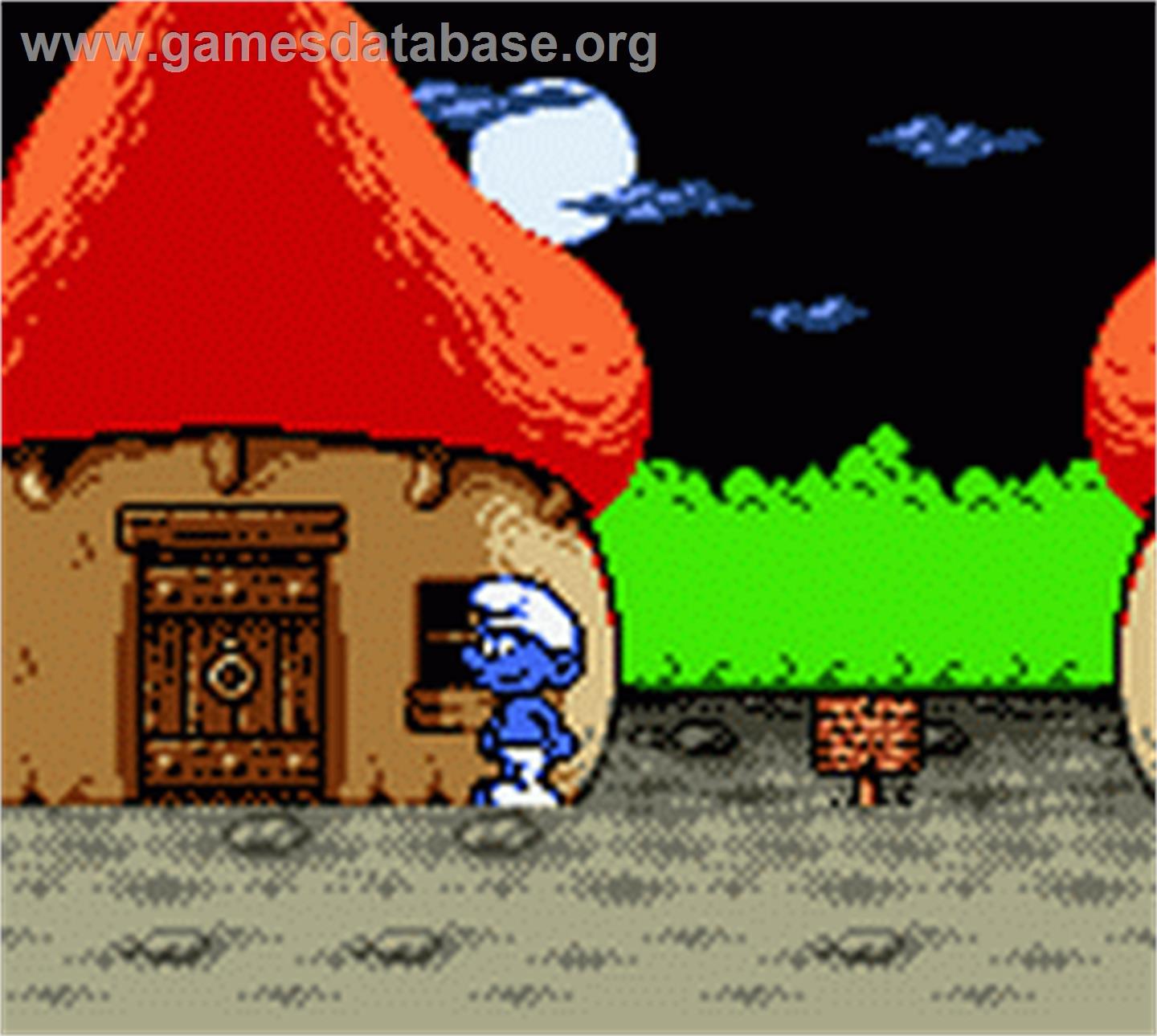 The Smurfs Nightmare - Nintendo Game Boy Color - Artwork - In Game