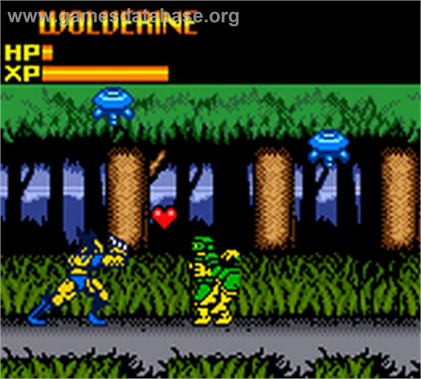 X-Men: Mutant Wars - Nintendo Game Boy Color - Artwork - In Game