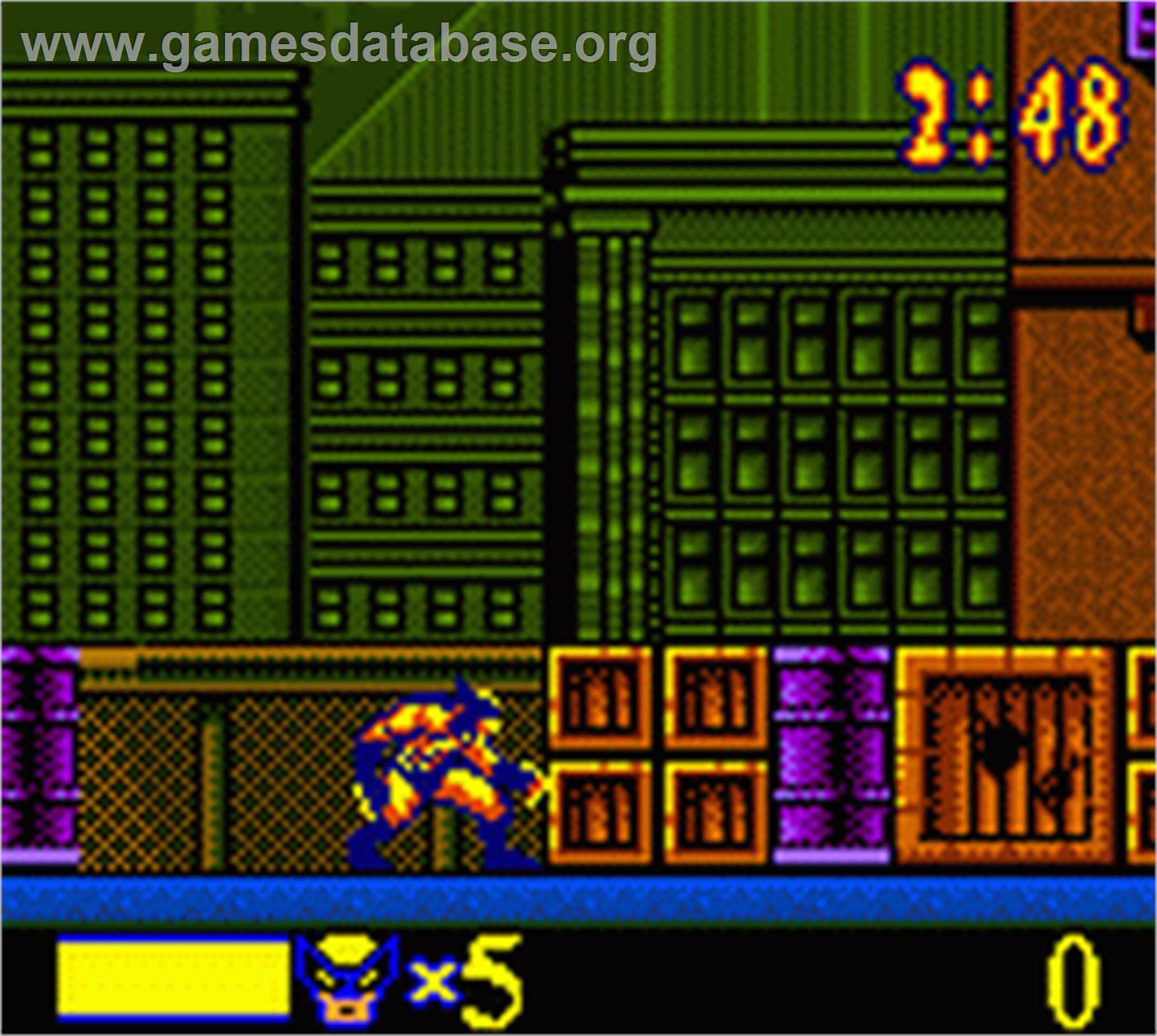 X-Men: Wolverine's Rage - Nintendo Game Boy Color - Artwork - In Game