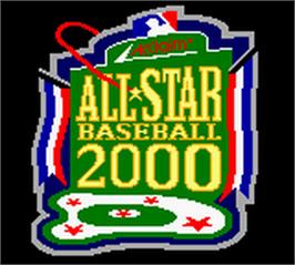 Title screen of All-Star Baseball 2000 on the Nintendo Game Boy Color.