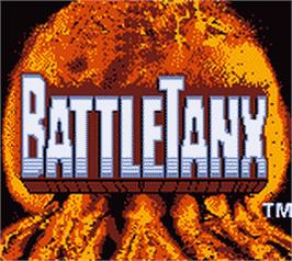 Title screen of BattleTanx on the Nintendo Game Boy Color.