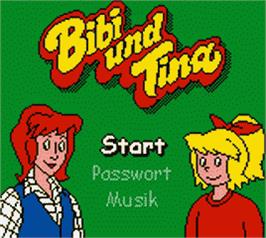 Title screen of Bibi und Tina: Fohlen 