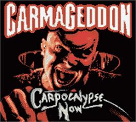 Title screen of Carmageddon: Carpocalypse Now on the Nintendo Game Boy Color.
