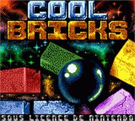 Title screen of Cool Bricks on the Nintendo Game Boy Color.