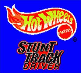 Title screen of Hot Wheels: Stunt Track Driver on the Nintendo Game Boy Color.