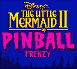 Title screen of Little Mermaid 2 on the Nintendo Game Boy Color.