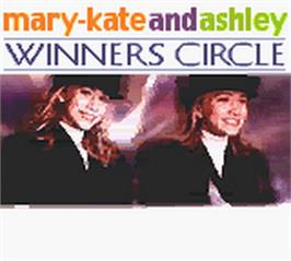 Title screen of Mary-Kate and Ashley: Winner's Circle on the Nintendo Game Boy Color.