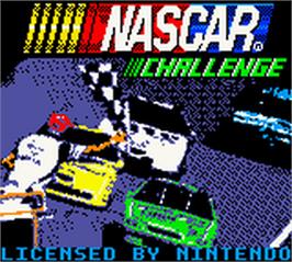 Title screen of NASCAR Challenge on the Nintendo Game Boy Color.