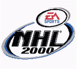 Title screen of NHL 2000 on the Nintendo Game Boy Color.