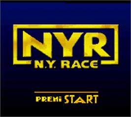 Title screen of New York Race on the Nintendo Game Boy Color.
