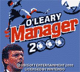 Title screen of O'Leary Manager 2000 on the Nintendo Game Boy Color.
