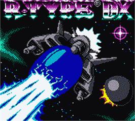 Title screen of R-Type DX on the Nintendo Game Boy Color.