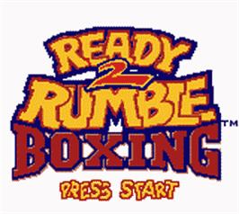 Title screen of Ready 2 Rumble Boxing on the Nintendo Game Boy Color.