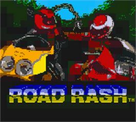 Title screen of Road Rash on the Nintendo Game Boy Color.