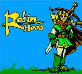 Title screen of Robin Hood on the Nintendo Game Boy Color.