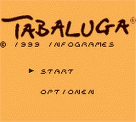 Title screen of Tabaluga on the Nintendo Game Boy Color.