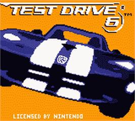Title screen of Test Drive 6 on the Nintendo Game Boy Color.