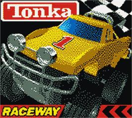 Title screen of Tonka Raceway on the Nintendo Game Boy Color.