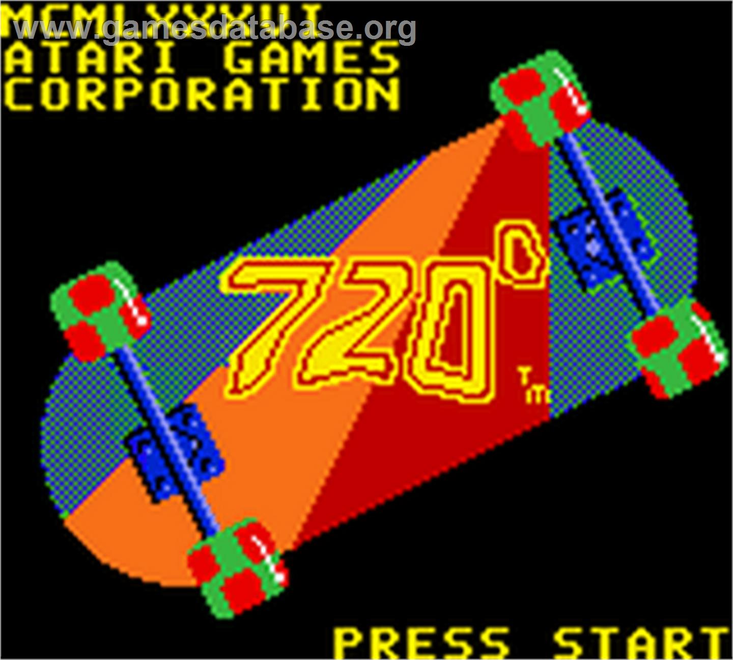 720 Degrees - Nintendo Game Boy Color - Artwork - Title Screen