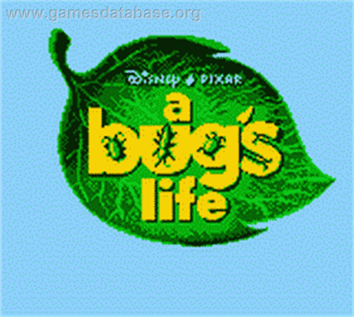 A Bug's Life - Nintendo Game Boy Color - Artwork - Title Screen