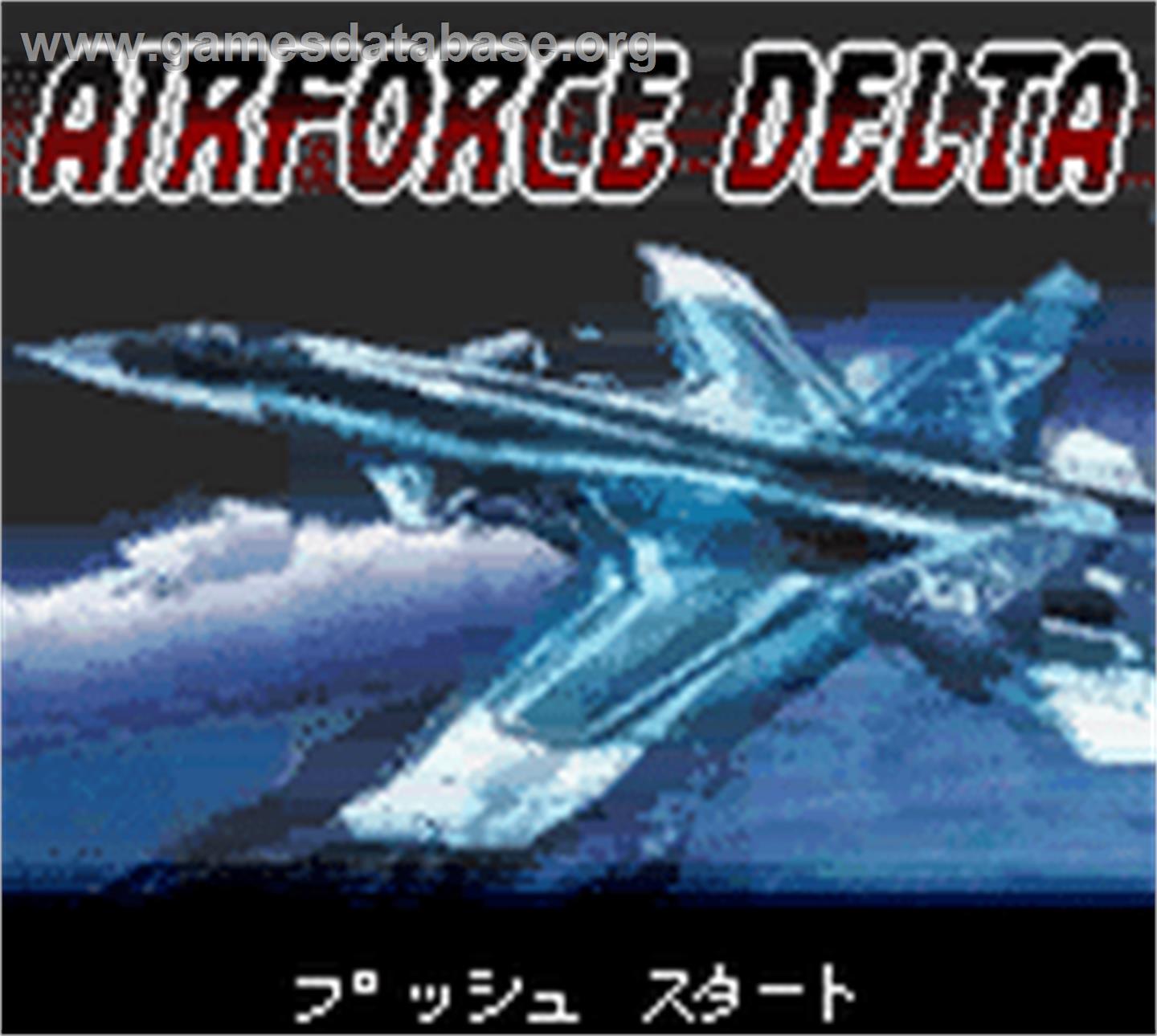 Air Force Delta - Nintendo Game Boy Color - Artwork - Title Screen